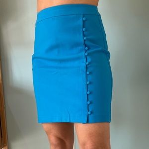 Loft Blue Pencil Skirt